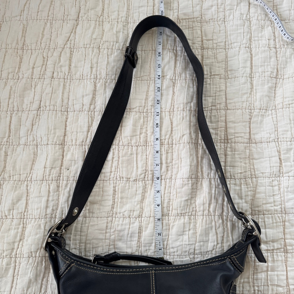 Coach Black Leather Crossbody / Shoulder Bag • F18854 - Picture 10 of 11